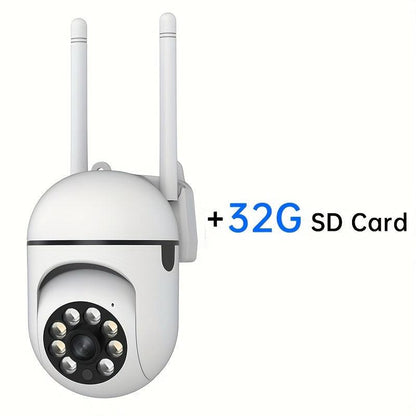 JOOAN 1080P HD Smart Home Security Camera with Full-Color Night Vision, Two-Way Audio, PTZ, Motion Tracking, and 360° View - Wall Mount Wi-Fi Cam for Youngsters, Elderly, and Pets Safety, Indoor Security Camera