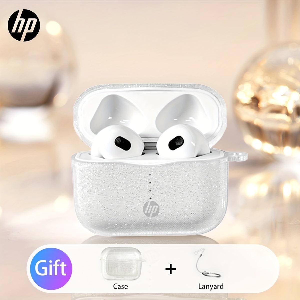 HP True Wireless Earbuds, in Ear Light-Weight Headphones Built-in Microphone, Immersive Premium Sound Long Distance Connection Headset with Charging Case- Comfortable for iPhone& Android