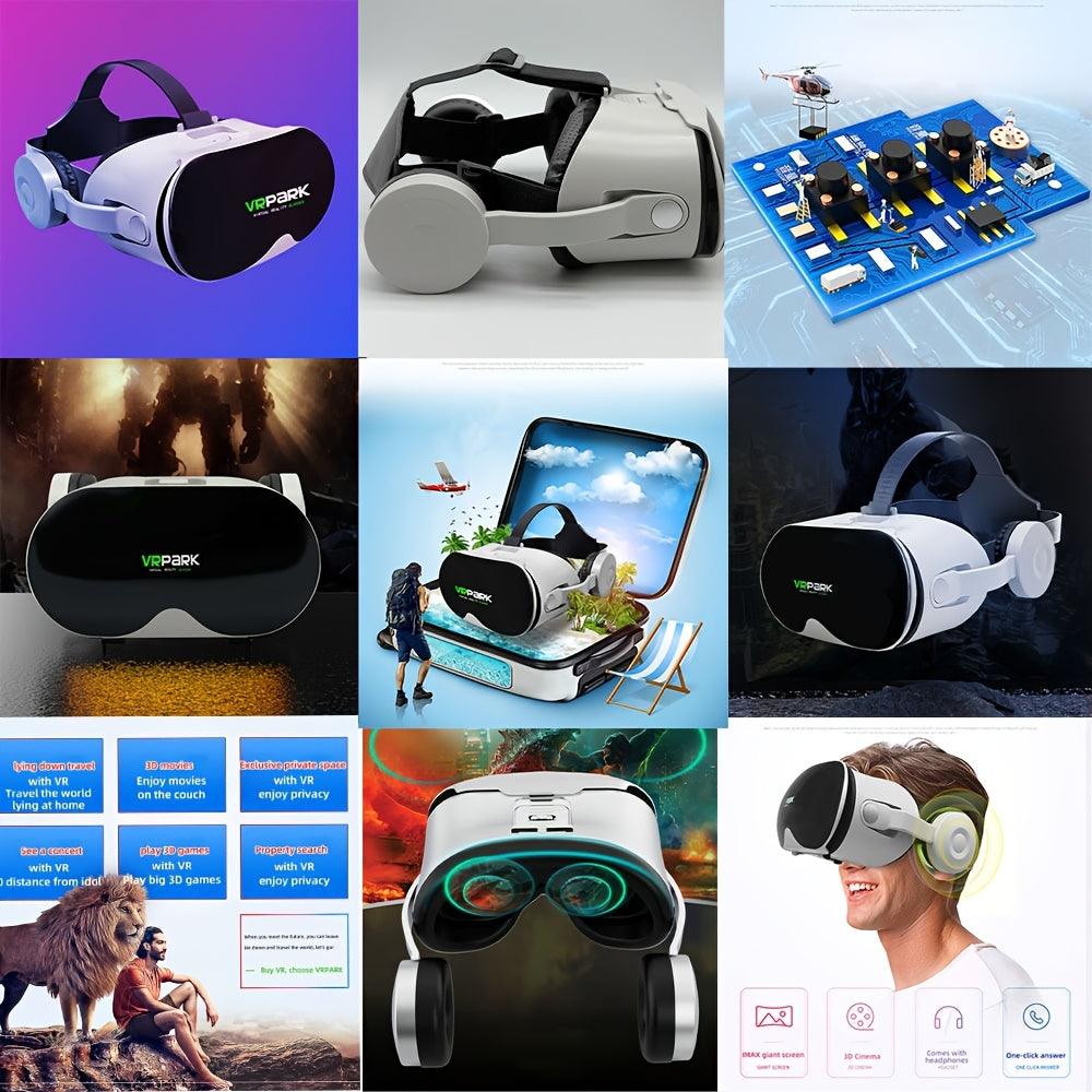 Immersive Interactive 3D VR Glasses, for Mobile Phone, 3D Videos, Virtual Reality, Private Theater - Uncharged, Without Battery, Contains Electronic Components or Motherboard - for Interactive Game Experience