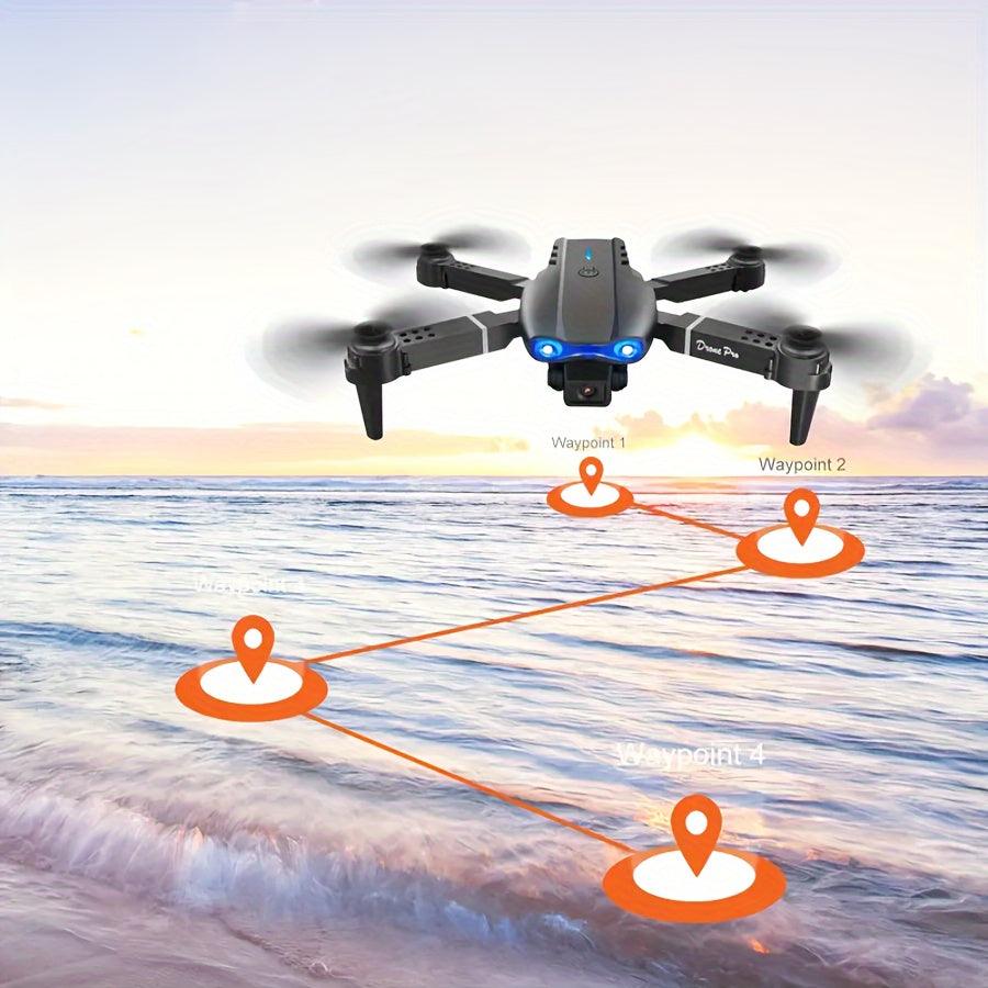 Foldable E99 Drone With Camera - Remote Control Drone Toys For Beginners, Indoor And Outdoor Affordable UAV - Men's Gifts, Christmas Halloween Thanksgiving