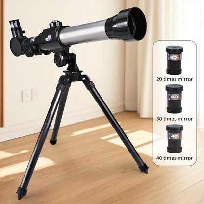 High-definition high-magnification entry-level portable monocular telescope for astronomy, star-finding mirror, high-definition low-light night vision, stargazing, moon viewing, suitable for adults and teenagers, star-finding