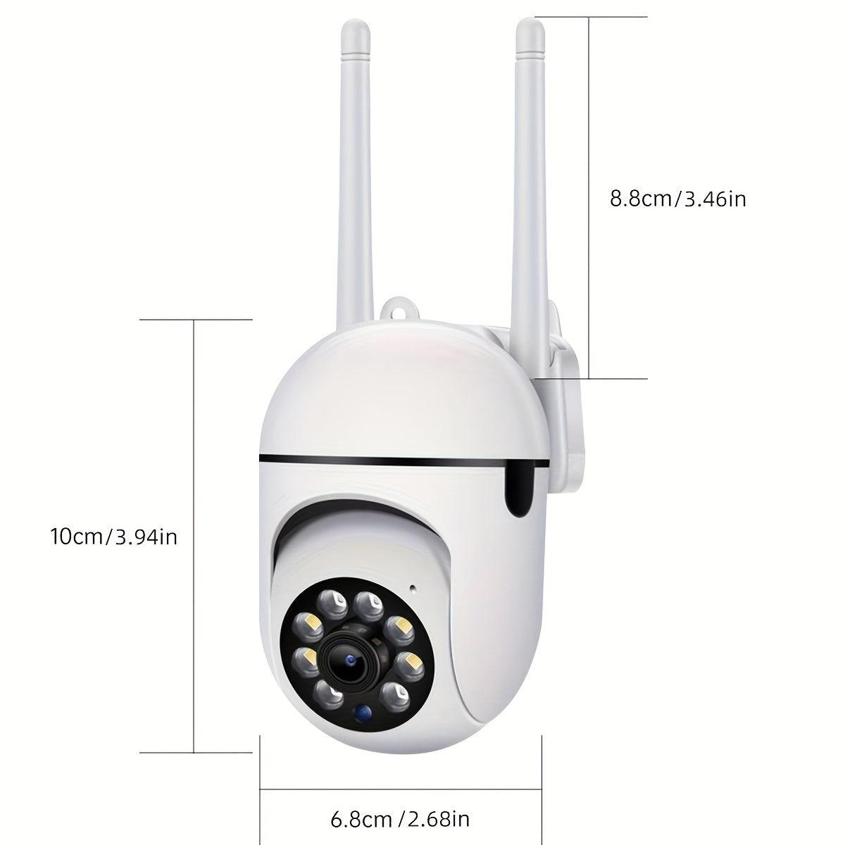 JOOAN 1080P HD Smart Home Security Camera with Full-Color Night Vision, Two-Way Audio, PTZ, Motion Tracking, and 360° View - Wall Mount Wi-Fi Cam for Youngsters, Elderly, and Pets Safety, Indoor Security Camera