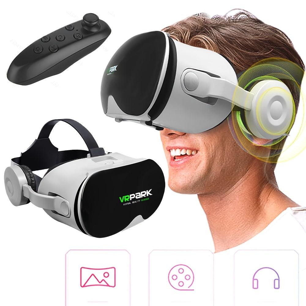 Immersive Interactive 3D VR Glasses, for Mobile Phone, 3D Videos, Virtual Reality, Private Theater - Uncharged, Without Battery, Contains Electronic Components or Motherboard - for Interactive Game Experience