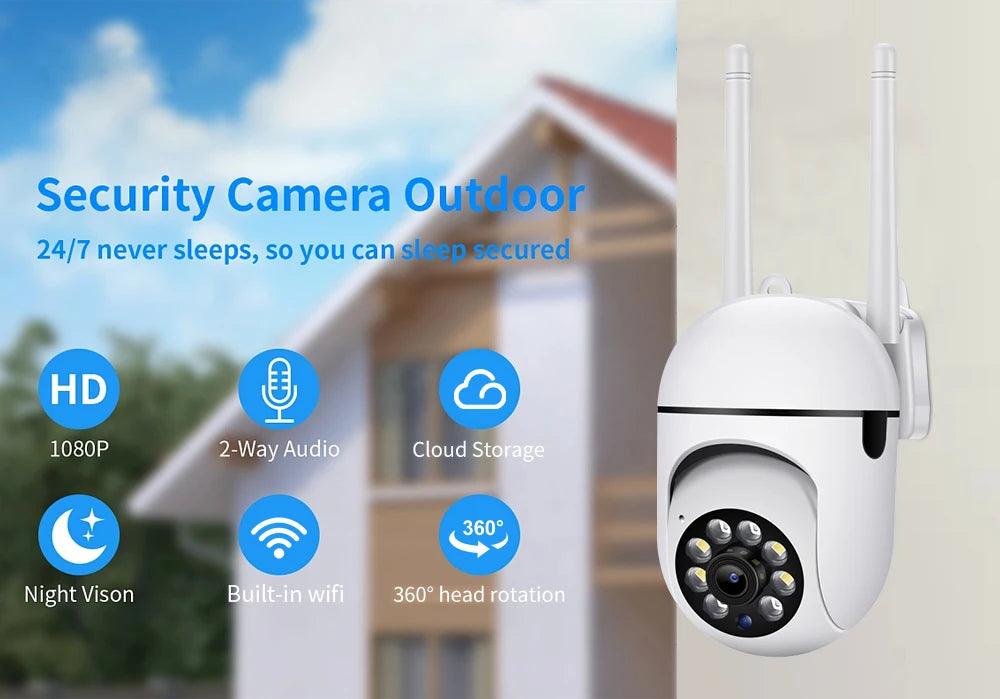 Bulb Surveillance Camera Night Vision Full Color Automatic Human Tracking Home Panoramic Wifi E27 Video Security Monitor Camera