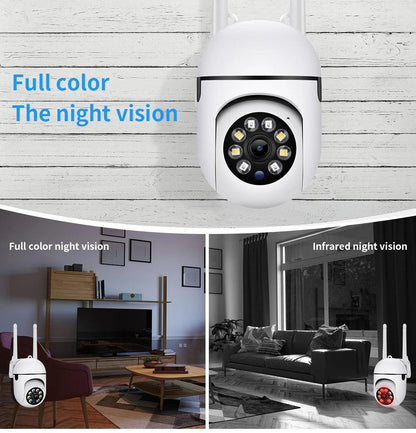 Bulb Surveillance Camera Night Vision Full Color Automatic Human Tracking Home Panoramic Wifi E27 Video Security Monitor Camera