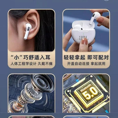 Original Band Air Pro 6 Earphone TWS 9D HIFI Headset Bluetooth Music Earbuds For IPhone IOS Android Wireless Pods Headphones