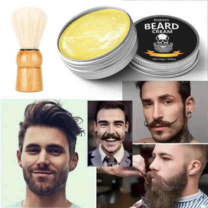 [Moisturizing Beard Care] 5pcs Moisturizing Beard Care Set, Gentle Cleaning, Suitable for Men's Beard Care