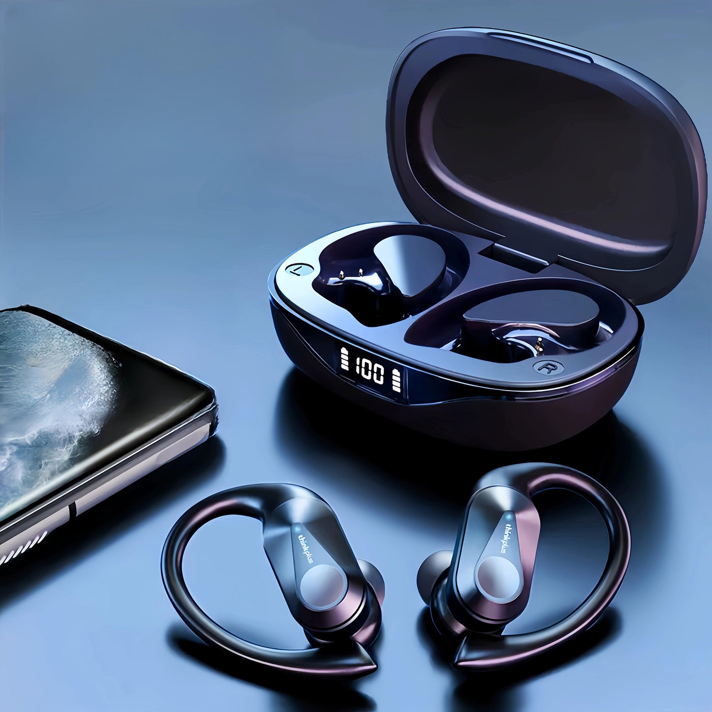 Lenovo LP75 Wireless Earbuds | High-Fidelity Audio | 13Mm Driver Capacity | Touch Controls | Noise Reduction | Quick Charging | Lightweight And Comfortable | Ideal for Sports And Phone Calls | Intelligent LED Indicator