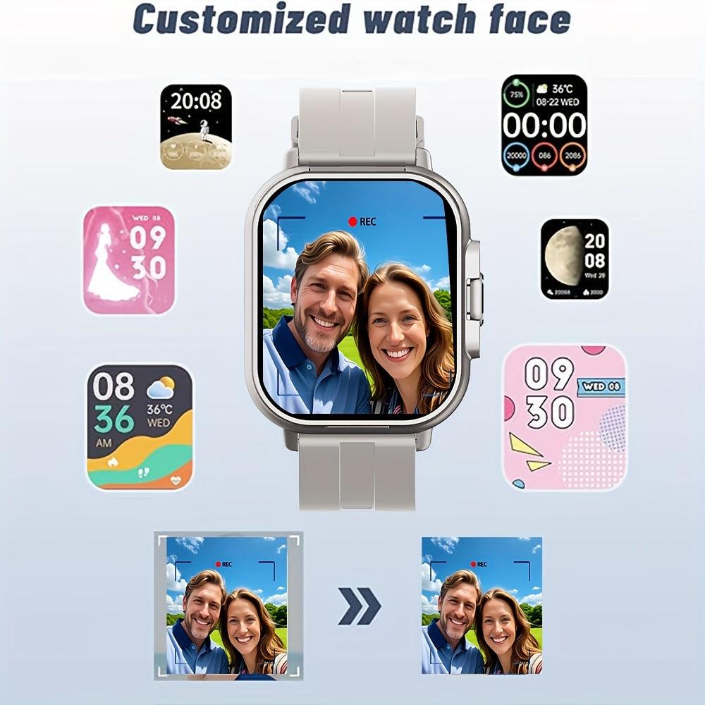 Men'S And Women'S Smart Earphone Watches Support Wireless Calls, Custom Dial Switching, Multiple Sports Modes, LED Lights, Calendar Calculator, Mini Games, Etc. Men'S And Women'S Holiday Gifts, Christmas Gifts