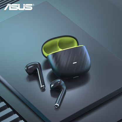 Asus Wireless Earphones with Microphone, Charging Case for Calls, Gaming, and Music, Multi-Functional Switching, Immersive High-Quality Sound, New In-Ear Design with Charging Case.