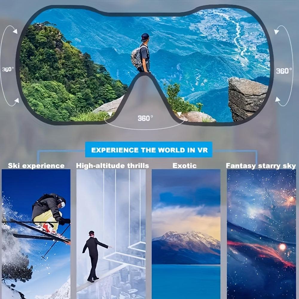 Immersive Interactive 3D VR Glasses, for Mobile Phone, 3D Videos, Virtual Reality, Private Theater - Uncharged, Without Battery, Contains Electronic Components or Motherboard - for Interactive Game Experience