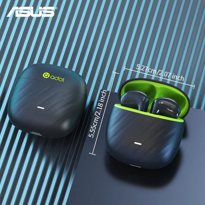 Asus Wireless Earphones with Microphone, Charging Case for Calls, Gaming, and Music, Multi-Functional Switching, Immersive High-Quality Sound, New In-Ear Design with Charging Case.