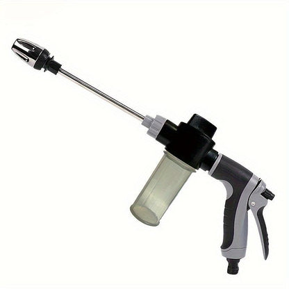 [High-Pressure Car Wash Spray Gun] Versatile High-Pressure Car Wash Spray Gun with Quick Connect Adapters - Perfect for Pets & Outdoor Cleaning, Includes 3/4" & 1/2" Hose Nozzles