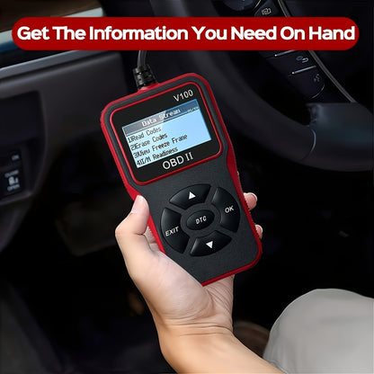 OBD2 Car Diagnostic Scanner - Engine Fault Code Reader, USB Powered, Compatible with All Vehicles Since 1996