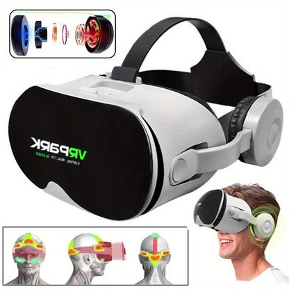 Immersive Interactive 3D VR Glasses, for Mobile Phone, 3D Videos, Virtual Reality, Private Theater - Uncharged, Without Battery, Contains Electronic Components or Motherboard - for Interactive Game Experience